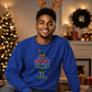 Funny Tall Elf Costume Graphic Christmas Unisex Sweatshirt