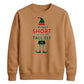 Funny Tall Elf Costume Graphic Christmas Unisex Sweatshirt