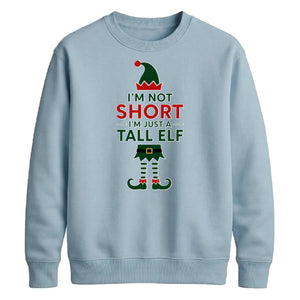 Funny Tall Elf Costume Graphic Christmas Unisex Sweatshirt