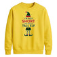 Funny Tall Elf Costume Graphic Christmas Unisex Sweatshirt