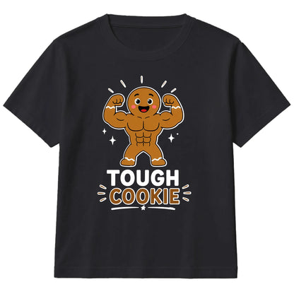 Funny Tough Cookie Gingerbread Art Christmas Kids T-Shirt