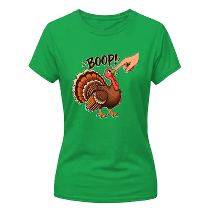Funny turkey beak boop graphic Thanksgiving Ladies T-Shirt