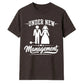 Funny Under New Management Graphic Bride Groom Unisex T-Shirt