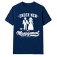 Funny Under New Management Graphic Bride Groom Unisex T-Shirt