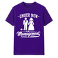Funny Under New Management Graphic Bride Groom Unisex T-Shirt