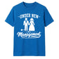 Funny Under New Management Graphic Bride Groom Unisex T-Shirt
