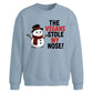 Funny Vegans Stole My Nose Christmas Oversized Sweatshirt