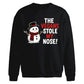 Funny Vegans Stole My Nose Christmas Oversized Sweatshirt