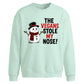 Funny Vegans Stole My Nose Christmas Oversized Sweatshirt