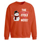 Funny Vegans Stole My Nose Christmas Oversized Sweatshirt