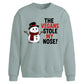 Funny Vegans Stole My Nose Christmas Oversized Sweatshirt