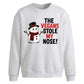 Funny Vegans Stole My Nose Christmas Oversized Sweatshirt