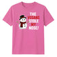Funny Vegans Stole My Nose Graphic Christmas Unisex T-Shirt