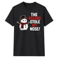 Funny Vegans Stole My Nose Graphic Christmas Unisex T-Shirt