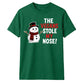 Funny Vegans Stole My Nose Graphic Christmas Unisex T-Shirt