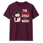 Funny Vegans Stole My Nose Graphic Christmas Unisex T-Shirt