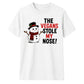 Funny Vegans Stole My Nose Graphic Christmas Unisex T-Shirt