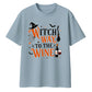 Funny wine witch quote graphic Halloween Oversized t-shirt