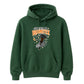 Funny witch skeleton hand broomstick Halloween Unisex Hoodie