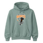 Funny witch skeleton hand broomstick Halloween Unisex Hoodie