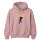 Funny witch skeleton hand broomstick Halloween Unisex Hoodie