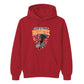 Funny witch skeleton hand broomstick Halloween Unisex Hoodie
