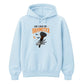 Funny witch skeleton hand broomstick Halloween Unisex Hoodie