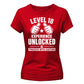 18th Birthday Ladies T-Shirt Level Eighteen Experience Unlocked