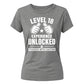 18th Birthday Ladies T-Shirt Level Eighteen Experience Unlocked