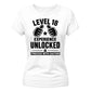 18th Birthday Ladies T-Shirt Level Eighteen Experience Unlocked