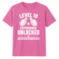 Gamer Level 18 Unlocked Slogan 18 Birthday Unisex T-Shirt