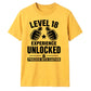 Gamer Level 18 Unlocked Slogan 18 Birthday Unisex T-Shirt