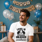 Gamer Level 18 Unlocked Slogan 18 Birthday Unisex T-Shirt