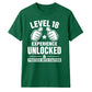 Gamer Level 18 Unlocked Slogan 18 Birthday Unisex T-Shirt