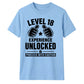 Gamer Level 18 Unlocked Slogan 18 Birthday Unisex T-Shirt