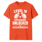 Gamer Level 18 Unlocked Slogan 18 Birthday Unisex T-Shirt