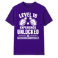 Gamer Level 18 Unlocked Slogan 18 Birthday Unisex T-Shirt