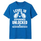 Gamer Level 18 Unlocked Slogan 18 Birthday Unisex T-Shirt