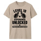 Gamer Level 18 Unlocked Slogan 18 Birthday Unisex T-Shirt