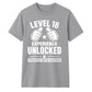 Gamer Level 18 Unlocked Slogan 18 Birthday Unisex T-Shirt