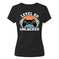 60th Birthday Ladies Tshirt Level 60 Unlocked Retro Gamer