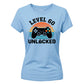 60th Birthday Ladies Tshirt Level 60 Unlocked Retro Gamer