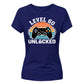 60th Birthday Ladies Tshirt Level 60 Unlocked Retro Gamer