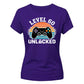 60th Birthday Ladies Tshirt Level 60 Unlocked Retro Gamer