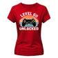 60th Birthday Ladies Tshirt Level 60 Unlocked Retro Gamer