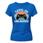 60th Birthday Ladies Tshirt Level 60 Unlocked Retro Gamer