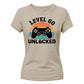 60th Birthday Ladies Tshirt Level 60 Unlocked Retro Gamer