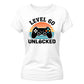 60th Birthday Ladies Tshirt Level 60 Unlocked Retro Gamer