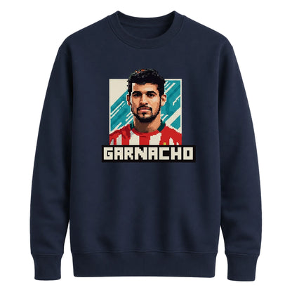 Garnacho Pixel Art Portrait FIFA Football Unisex  - World Cup 2026 T-Shirt / Football Shirt