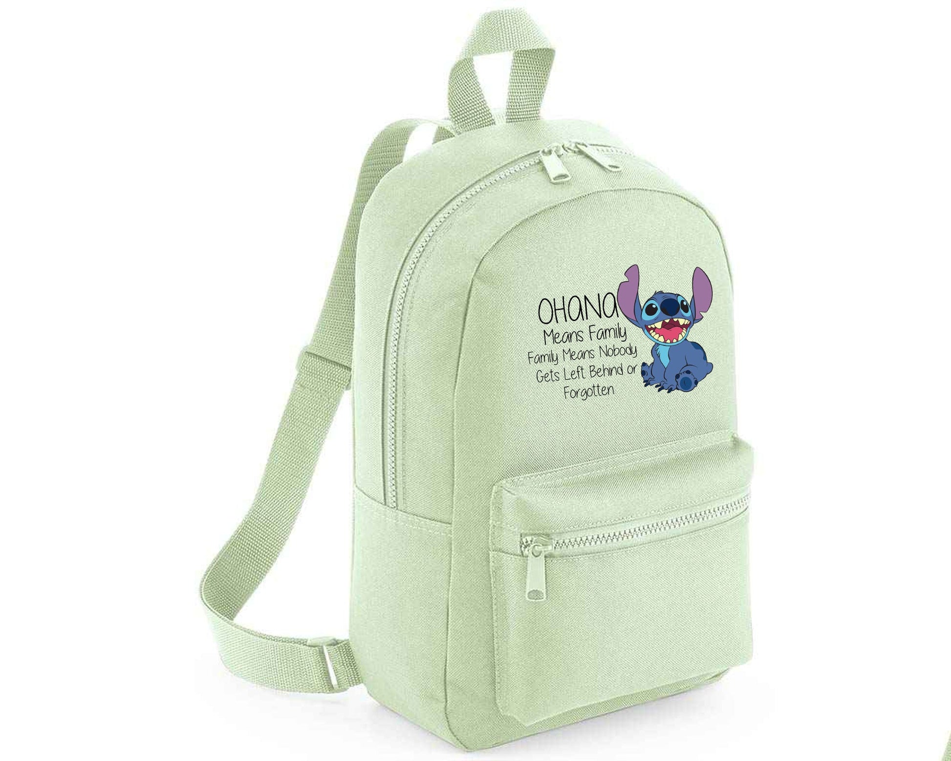 Stitch Bag, Cute Funny Quote Design Bagpack, Lilo & Stitch Lovers Gift For Kids & Teens, 600D Polyester Bag M8405